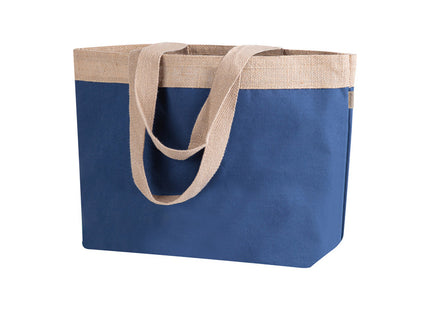 James - Shopper in Cotone Laminato e Juta 220 g/m² Personalizzabile