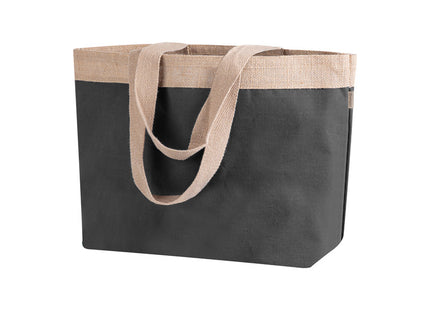 James - Shopper in Cotone Laminato e Juta 220 g/m² Personalizzabile