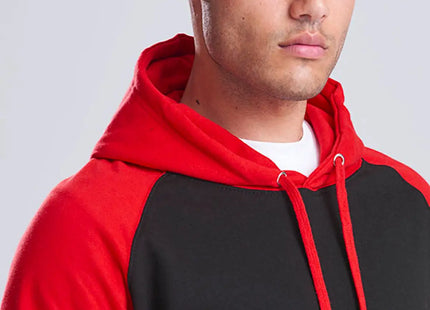 Felpa Baseball con Cappuccio AWDis Just Hoods Baseball Hoodie JH009 Personalizzabile - Baseball Hoodie