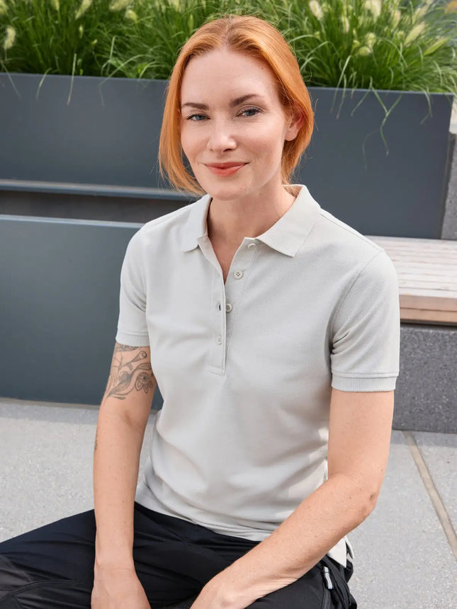 Polo donna da lavoro in cotone organico misto personalizzabile – Daiber JN873