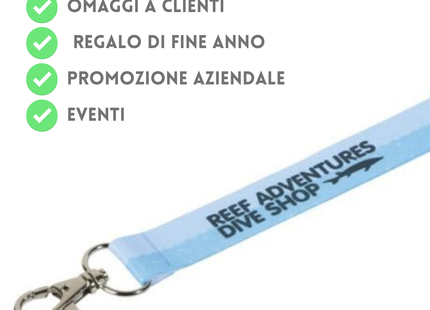 Lanyard porta badge personalizzati full print | Cod. Lana