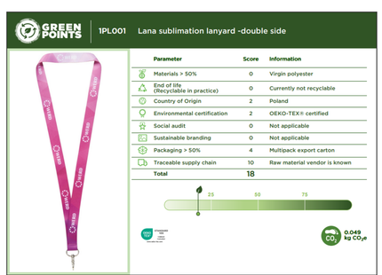 Lanyard porta badge personalizzati full print | Cod. Lana