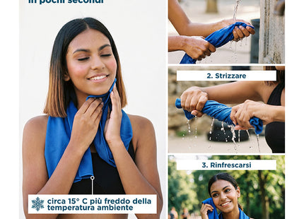 Asciugamano Refrigerante Personalizzabile 28x75 cm