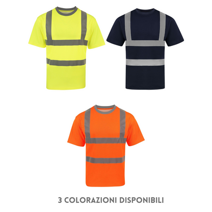 Magliette da lavoro alta visibilità | Cod. KXPCSHIRT