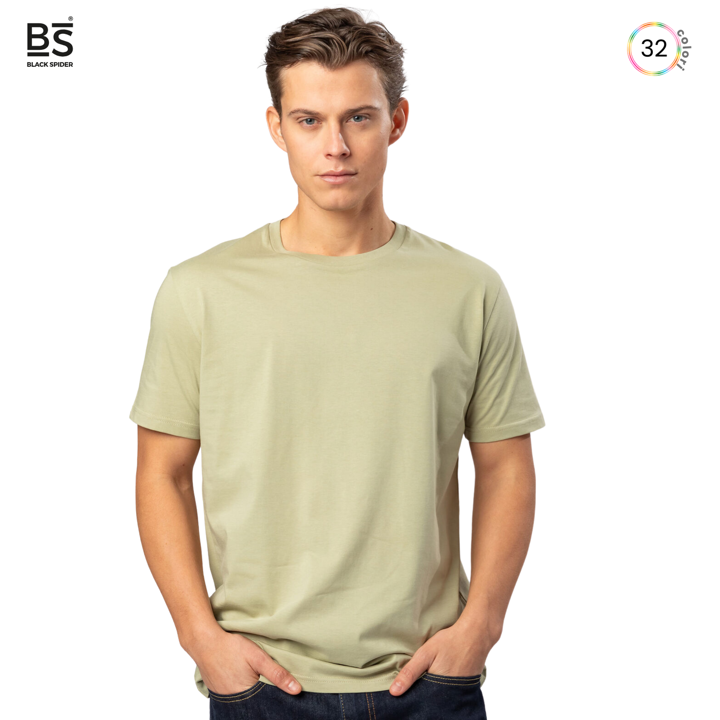 Magliette BS personalizzate in cotone organico | Cod. BS052