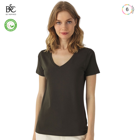 Magliette donna in cotone organico personalizzate | Cod. BCTW045