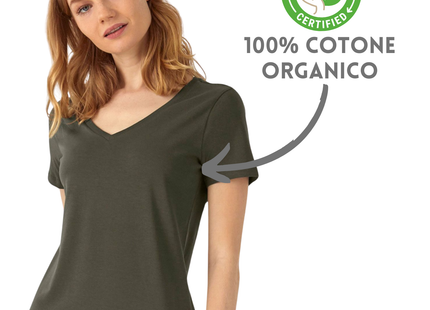 Magliette donna in cotone organico personalizzate | Cod. BCTW045