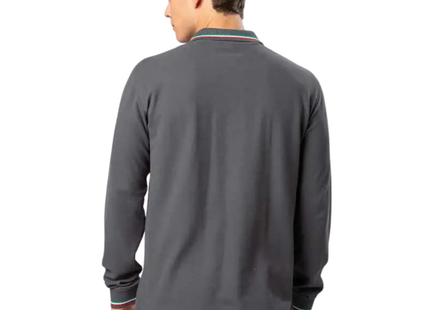 Polo a manica lunga con tricolore | Cod. BS211