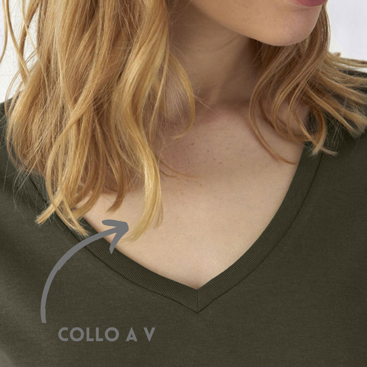 Magliette donna in cotone organico personalizzate | Cod. BCTW045