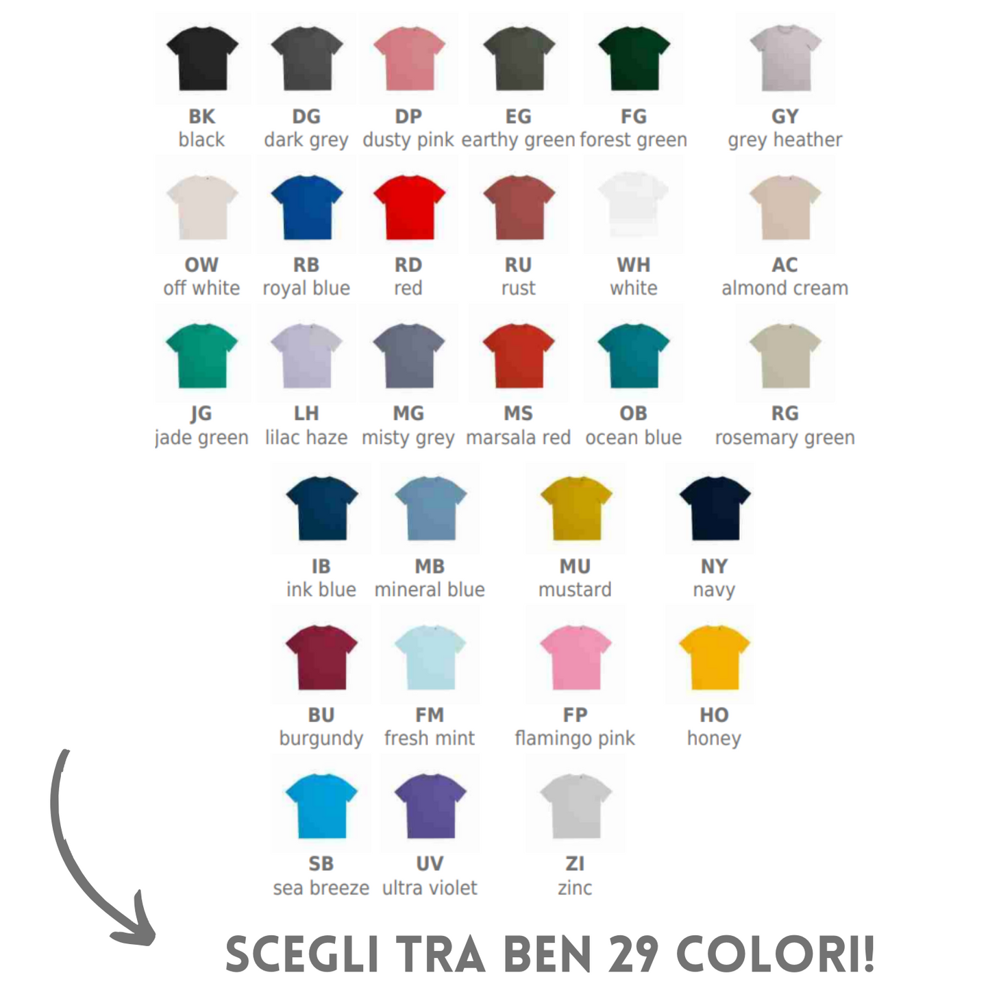 Magliette personalizzate in cotone organico | Cod. BS052