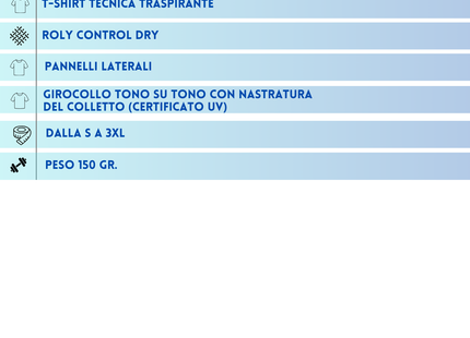 T-shirt tecnica personalizzata uomo Roly 150 gr. | Cod. Montecarlo