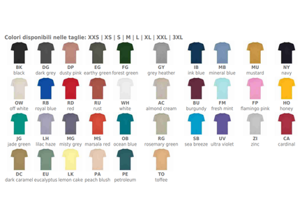 Magliette BS personalizzate in cotone organico | Cod. BS052