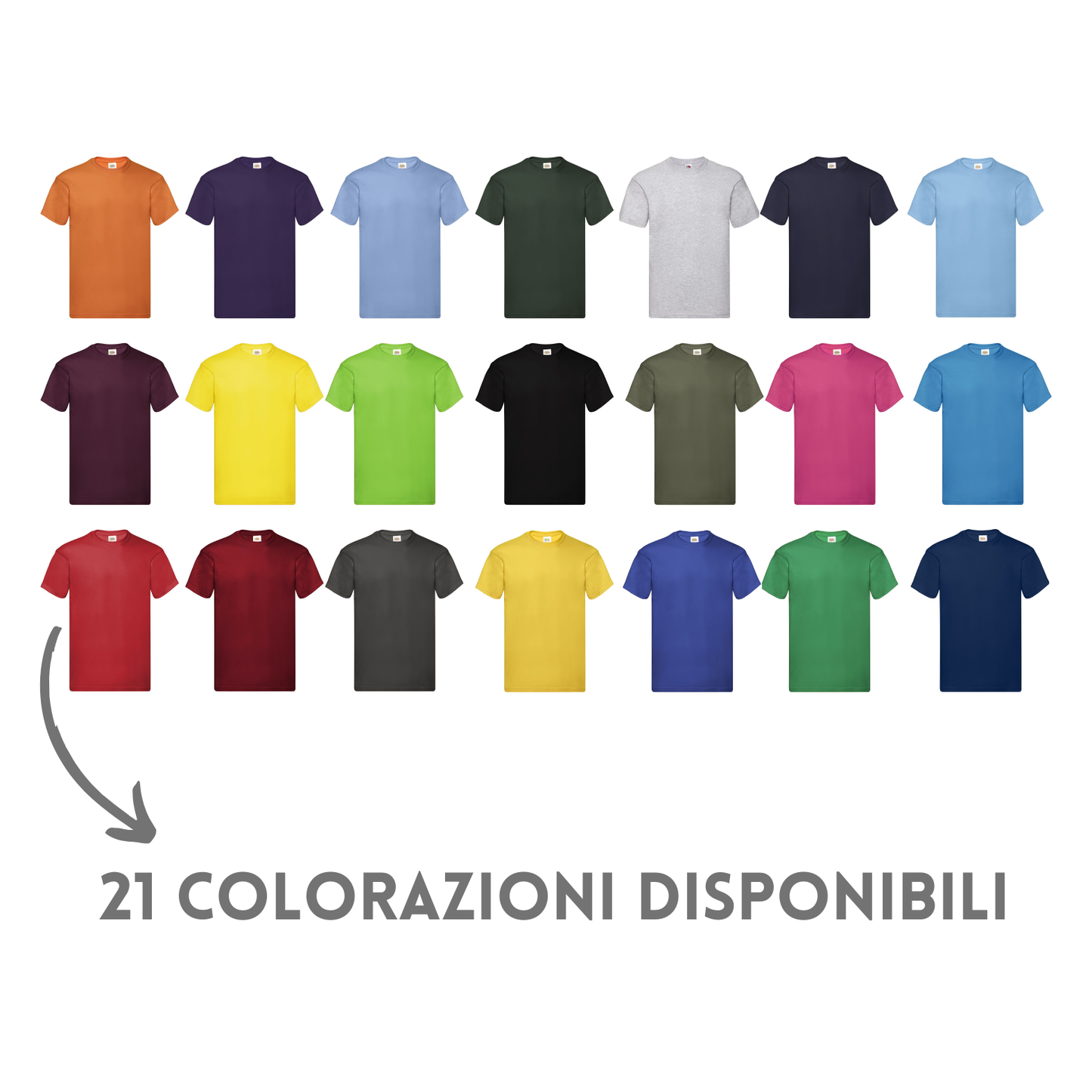 Magliette personalizzate Fruit Of The Loom | Cod. FR610820