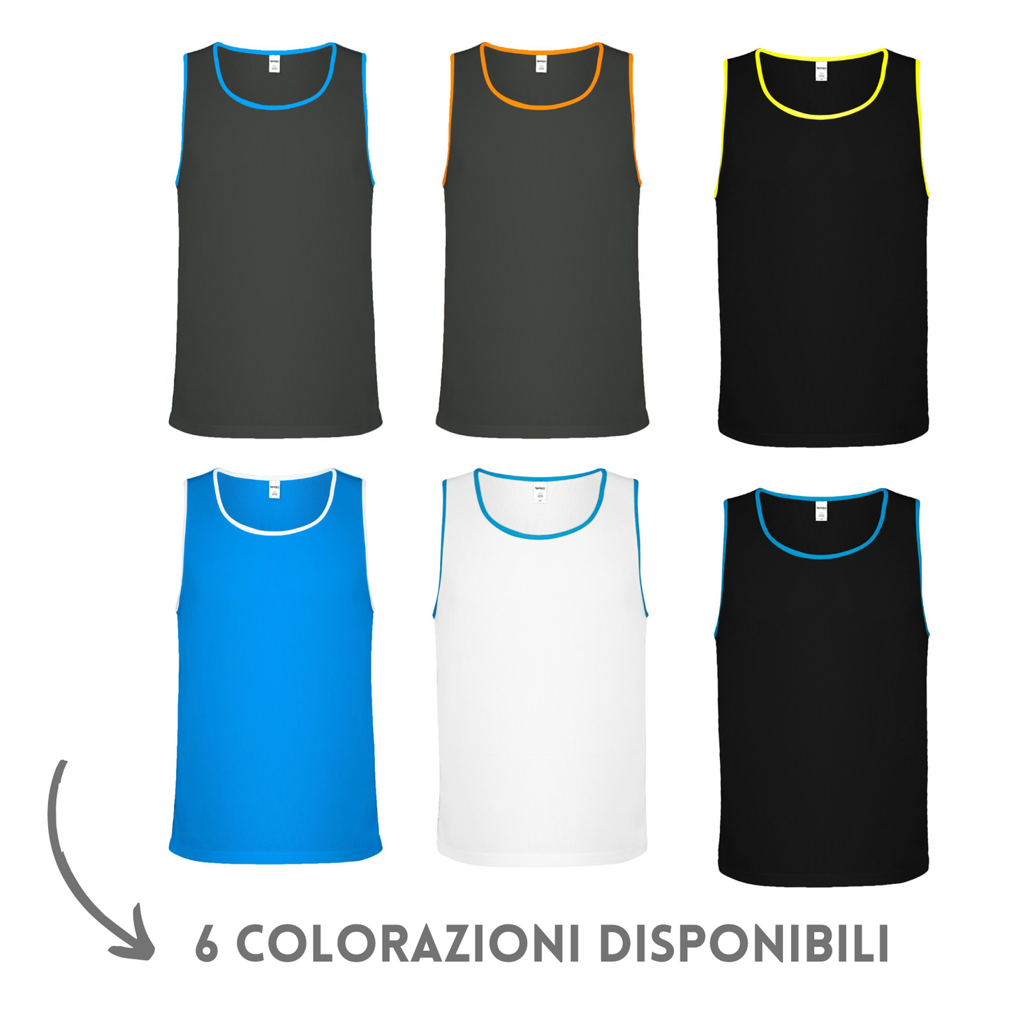 Canotte sportive unisex personalizzate | Cod. SP107