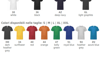 Magliette personalizzate a V Fruit Of The Loom | Cod. FR610660