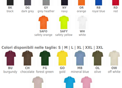 Polo personalizzate BS | Cod. BS201