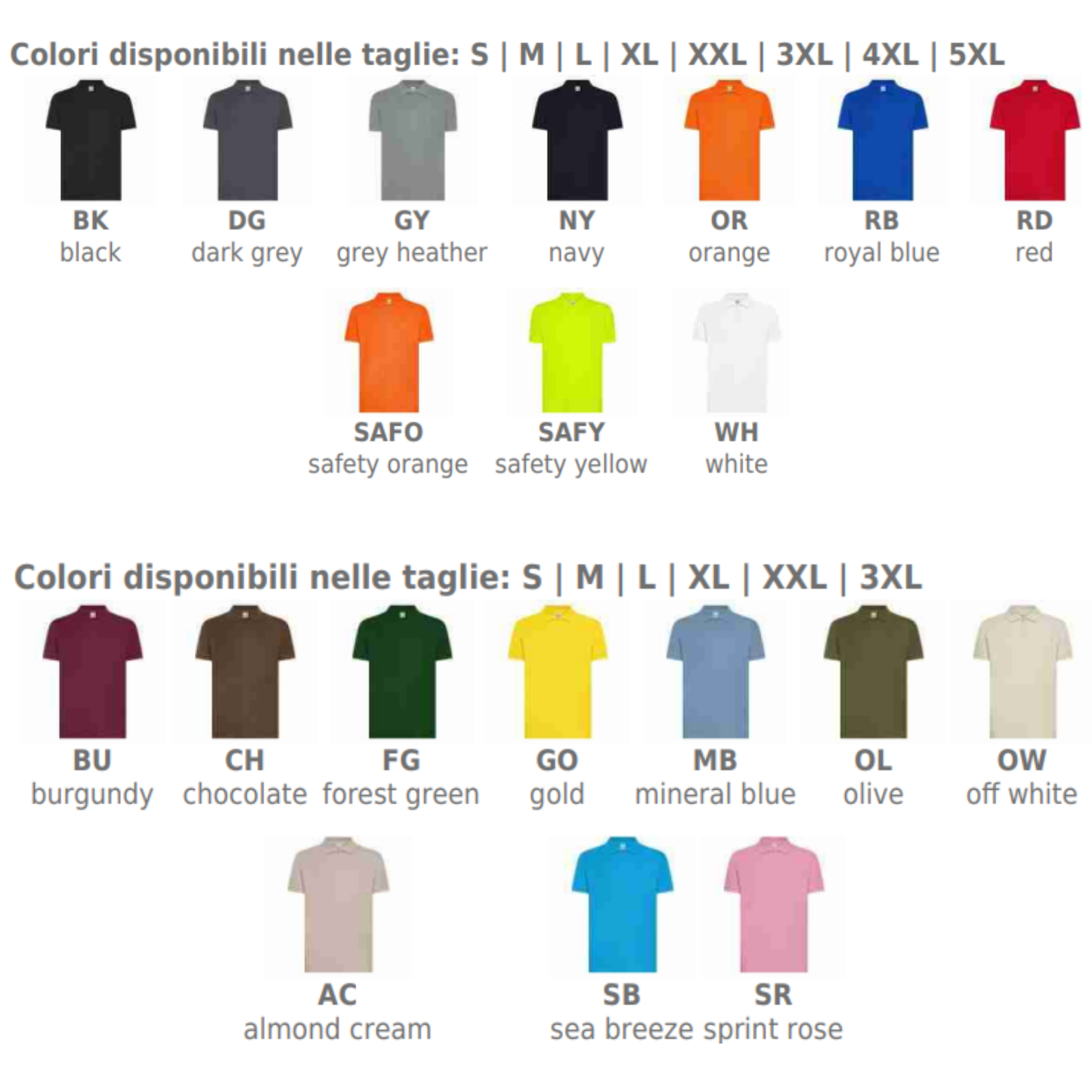 Polo personalizzate BS | Cod. BS201