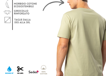 Magliette BS personalizzate in cotone organico | Cod. BS052