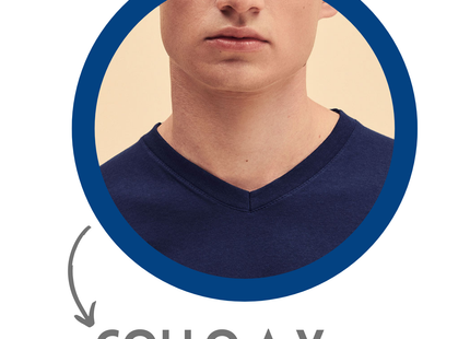 Magliette personalizzate a V Fruit Of The Loom | Cod. FR610660