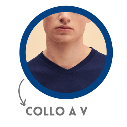 Magliette personalizzate a V Fruit Of The Loom | Cod. FR610660