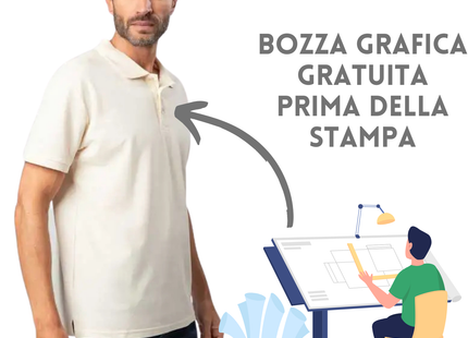Polo a manica lunga con tricolore | Cod. BS211