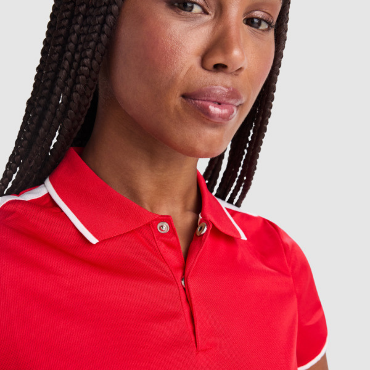 Polo sportiva da donna in poliestere riciclato | Cod. Tamil