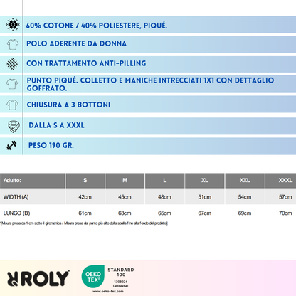 Polo donna modello premium | Cod. Pegaso premium