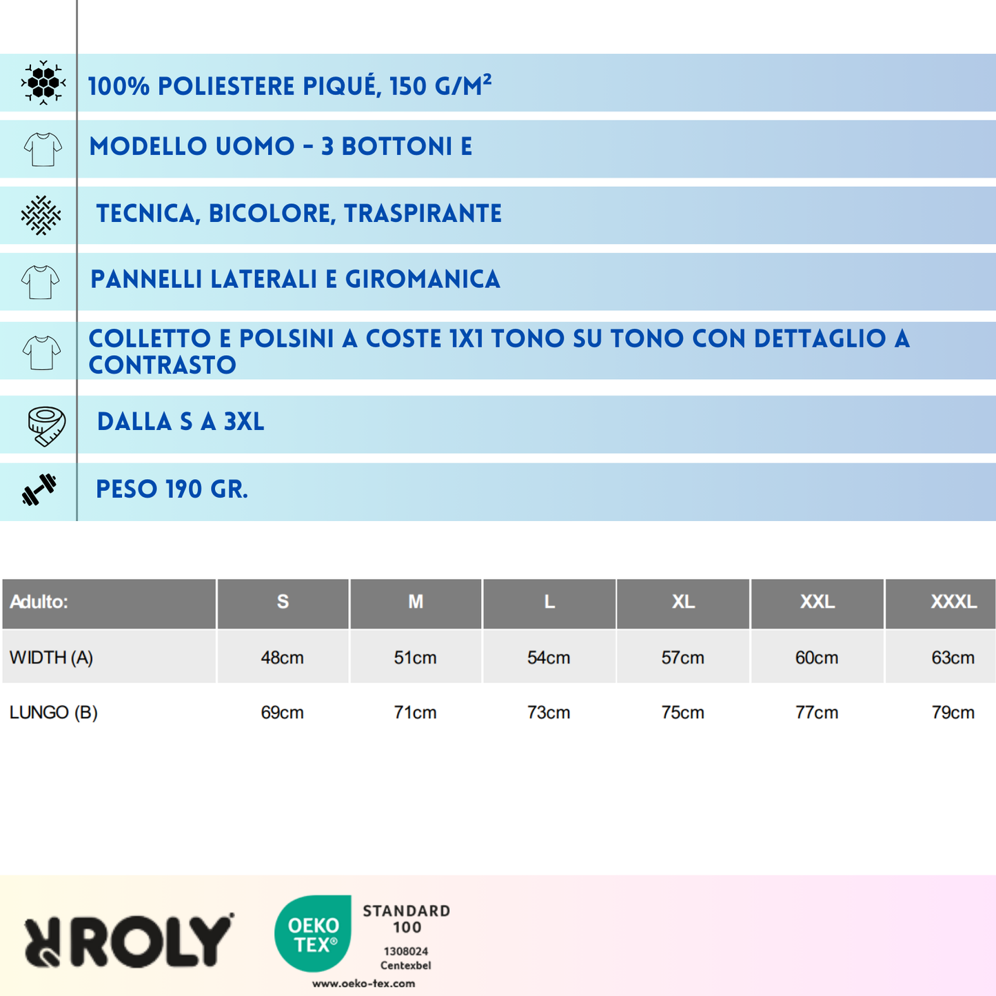 Polo uomo modello tecnico | Cod. Montmelo