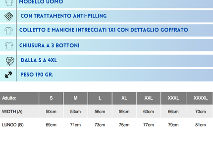 Polo uomo modello premium | Cod. Pegaso Premium