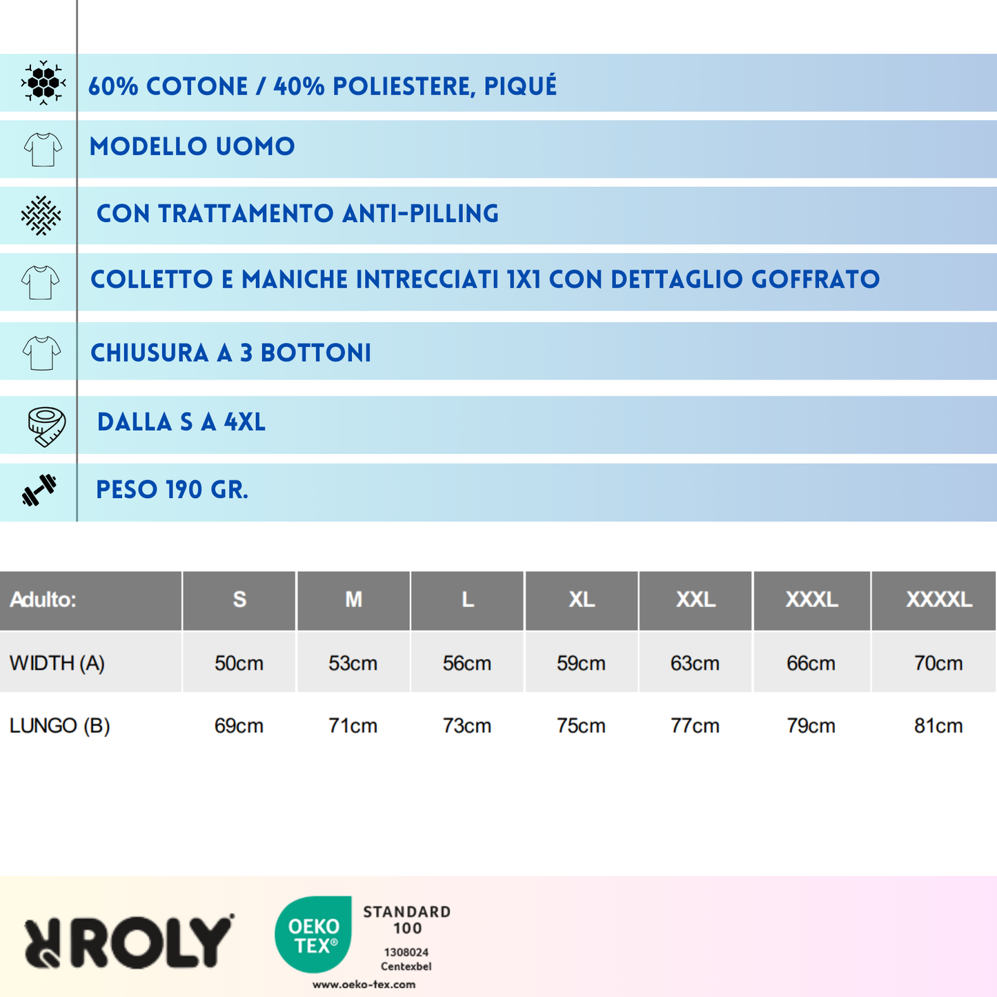 Polo uomo modello premium | Cod. Pegaso Premium