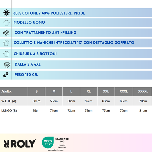 Polo uomo modello premium | Cod. Pegaso Premium