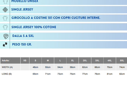 T-shirt personalizzate Roly 150gr. | Cod. Atomic