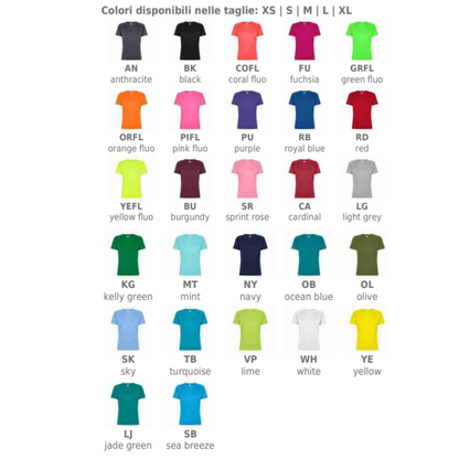 T-shirt sportive donna personalizzate | Cod. SPW100