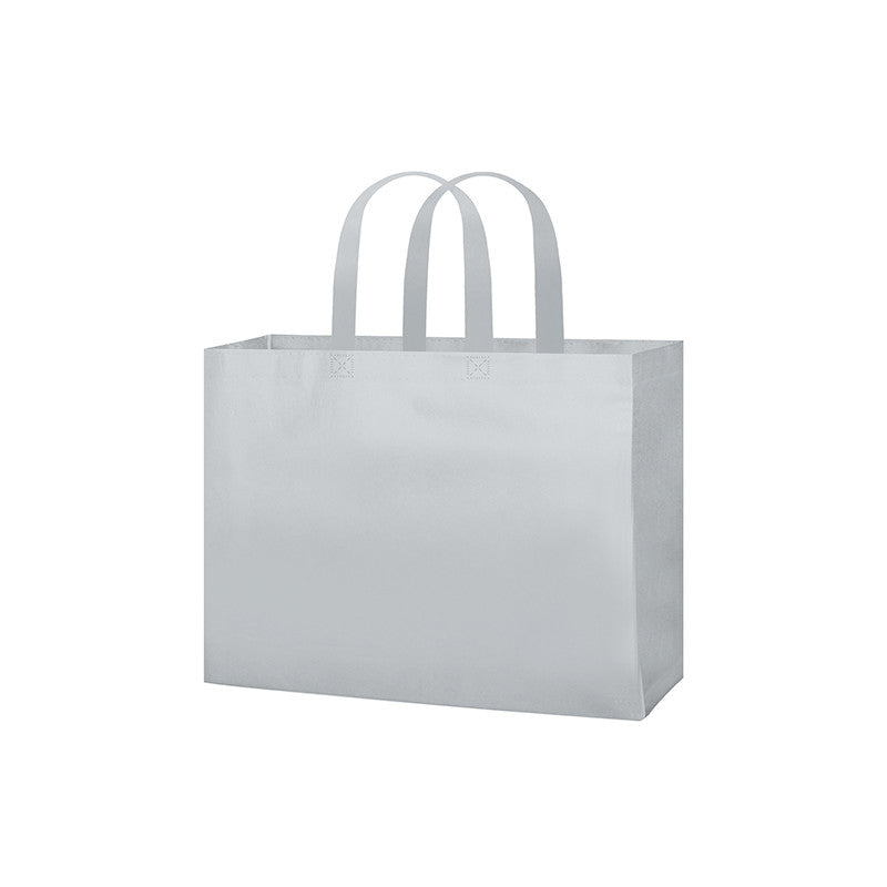 50 shoppers TNT colore BIANCO 42x32x10 cm