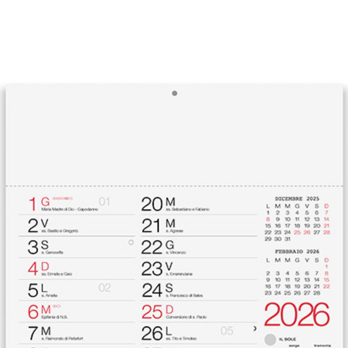 Calendario olandese 2026 personalizzato | Cod. PA615