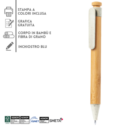 Penne personalizzate in bambù 20649