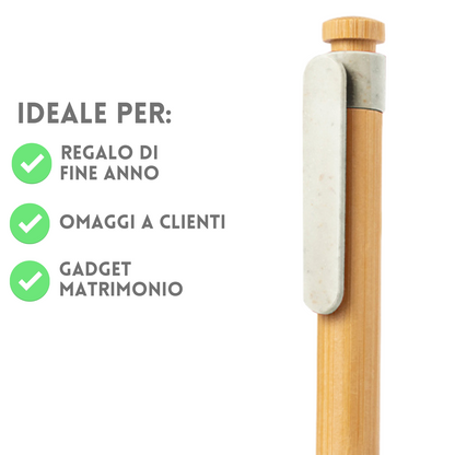 Penne personalizzate in bambù 20649