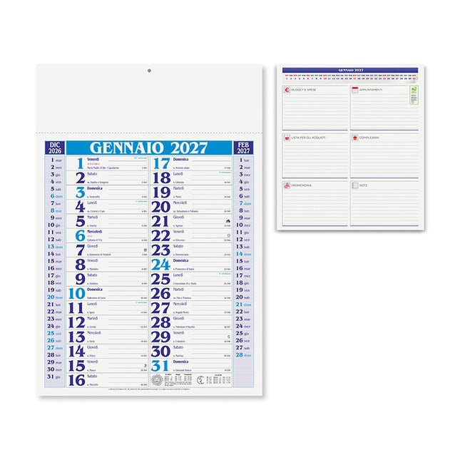 Calendario olandese personalizzato 2027 Medium
