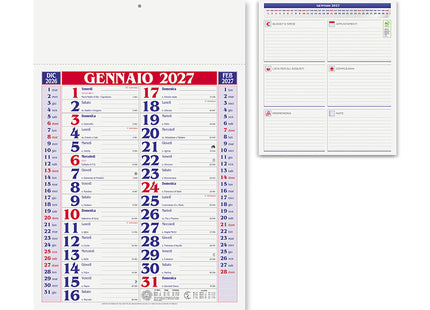 Calendario olandese personalizzato 2027 Medium