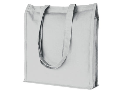 Shopper in Cotone 220 g/m² con Soffietto e Manici Lunghi – Menfi PG203