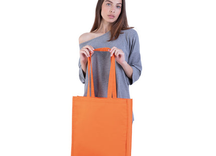 Shopper in Cotone 220 g/m² con Soffietto e Manici Lunghi – Menfi PG203