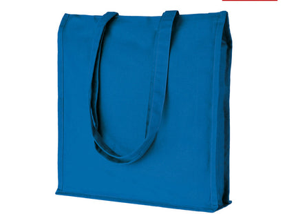 Shopper in Cotone 220 g/m² con Soffietto e Manici Lunghi – Menfi PG203