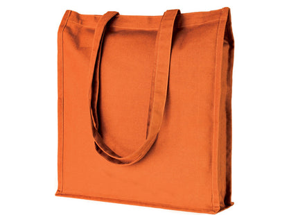 Shopper in Cotone 220 g/m² con Soffietto e Manici Lunghi – Menfi PG203