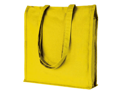 Shopper in Cotone 220 g/m² con Soffietto e Manici Lunghi – Menfi PG203