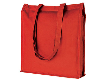 Shopper in Cotone 220 g/m² con Soffietto e Manici Lunghi – Menfi PG203