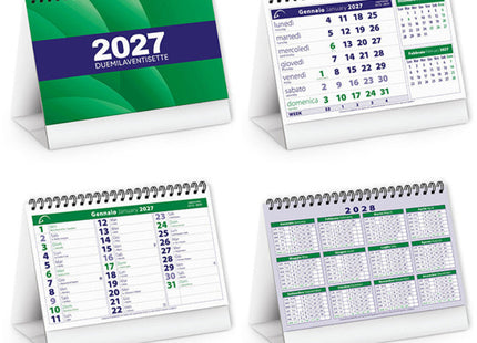alendario da tavolo personalizzato 2027