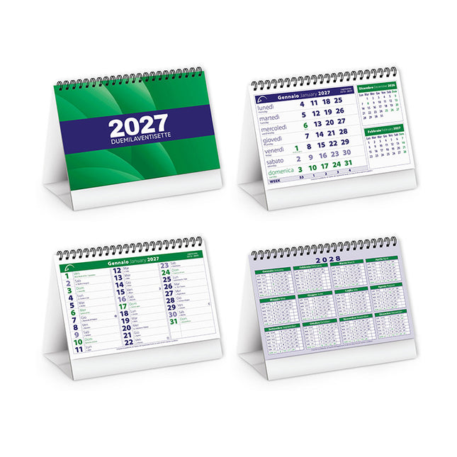 Calendario da tavolo personalizzato 2027 Chart Table (Copia)