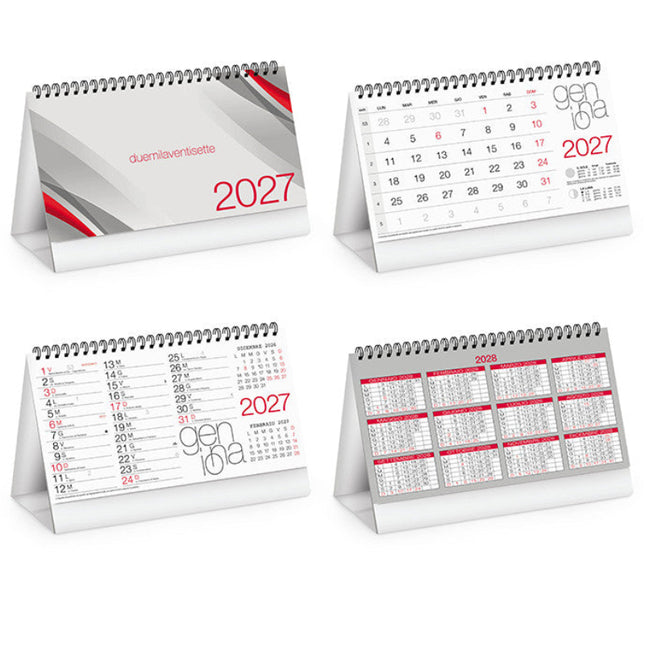 calendario da tavolo personalizzato 2027