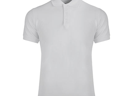 Polo mezza manica cotone piquet pettinato, bianco personalizzabile – MIAMI NK201