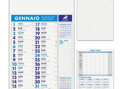 Calendario olandese personalizzato 2027 Notes